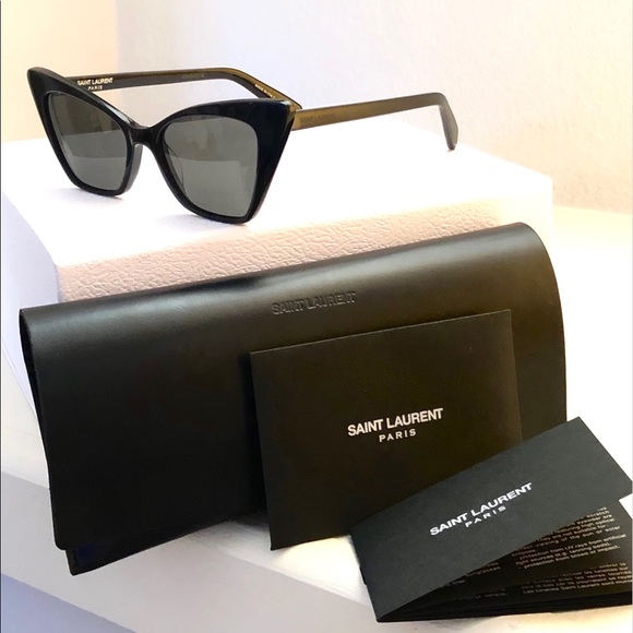 YSL, Saint Laurent SL244 001 Black Sunglasses - Picture 1 of 7